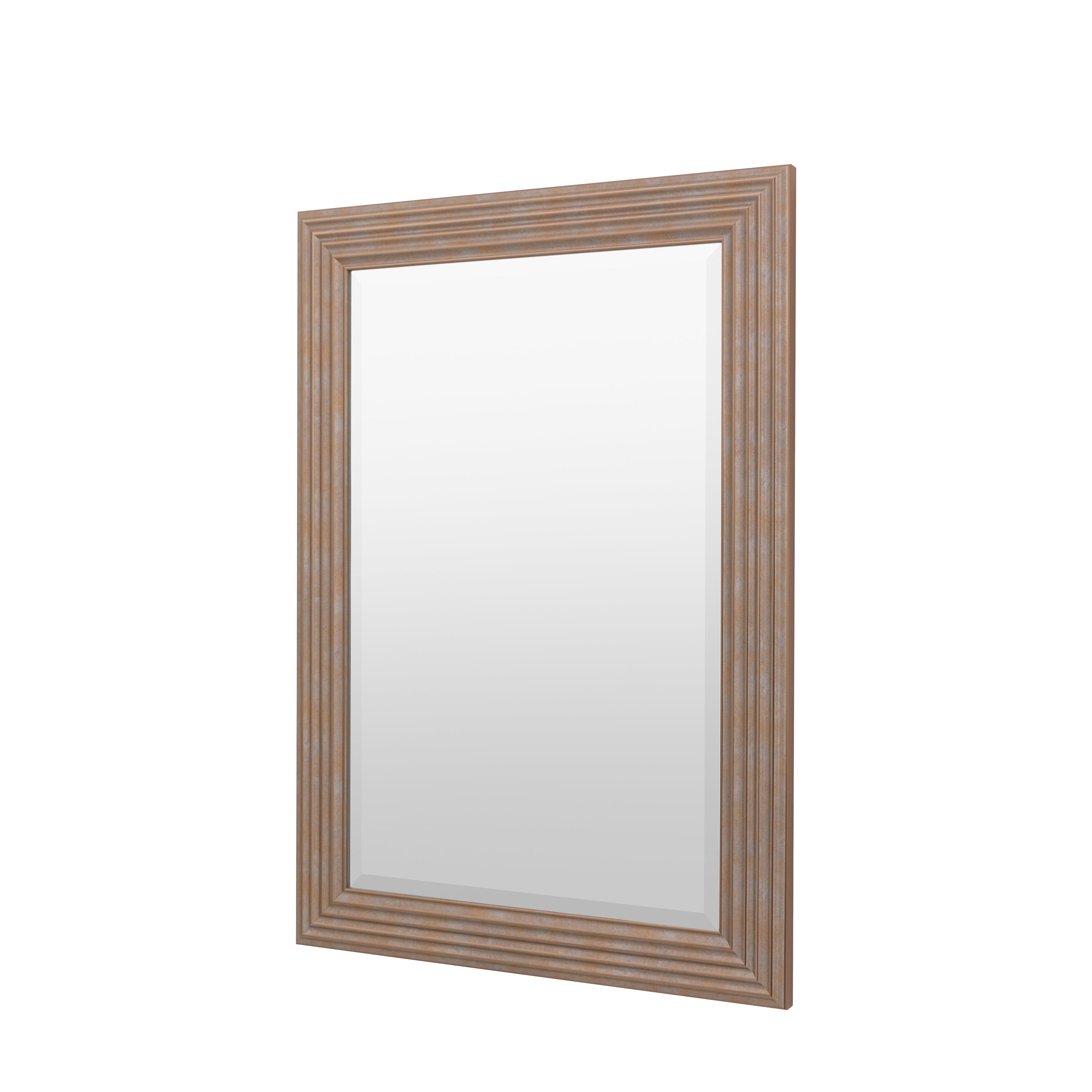 Santiago Rustic Gold Rectangle Wall Mirror